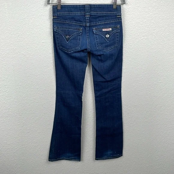 Vintage Hudson Flap Pocket Low Rise Y2K Jeans Dark Wash Sz 25 - Picture 4 of 13